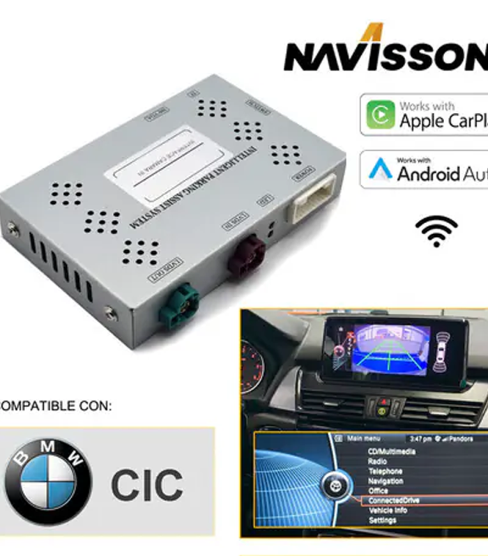 Interface Carplay / Android Auto para modelos BMW con pantalla de serie CIC